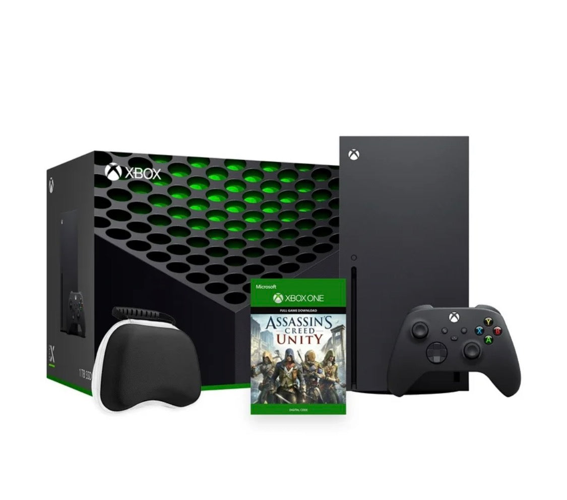 2023  Series X Bundle - 1TB SSD Black Flagship  Console and Wireless Controller with Assassin'S Creed Unity Full Game