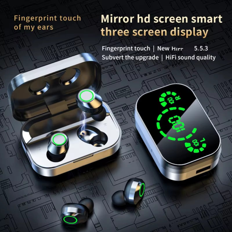 Wireless Headphones Earphone Bluetooth Hifi Stereo Sport Earbuds Headset Gamer Hearing Aid with Mic Handfre